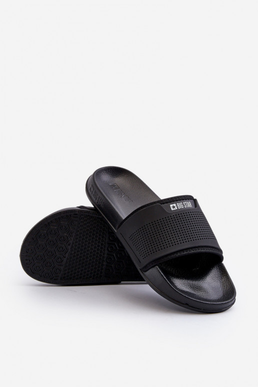 Ľahké pánske papuče Big Star NN174694 čierne Ľahké pánske papuče Big Star NN174694 čierne