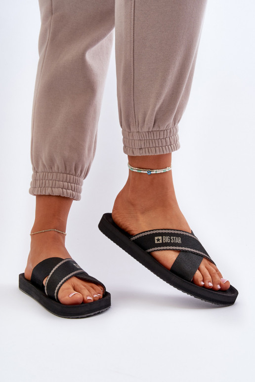 Dámske papuče Big Star NN274A059 čierne Dámske papuče Big Star NN274A059 čierne