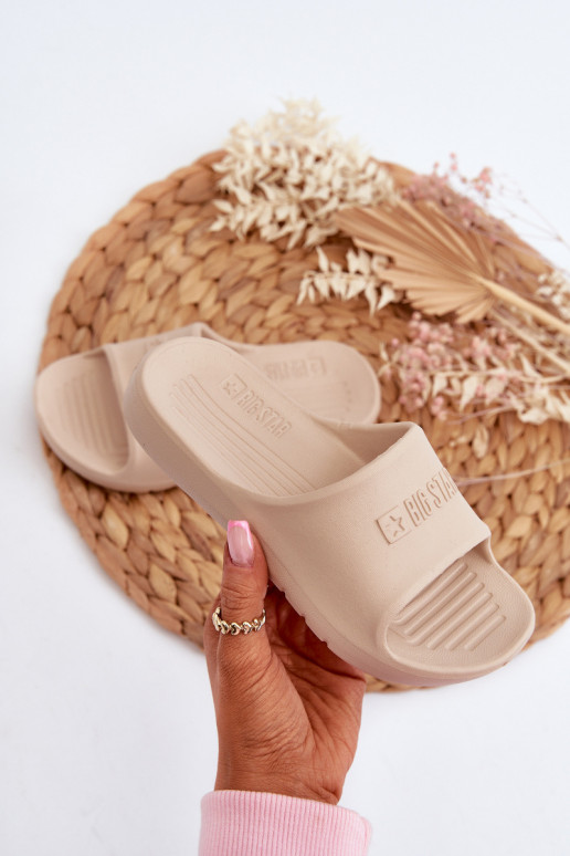 Ľahké papuče Detské Big Star NN374559 béžové