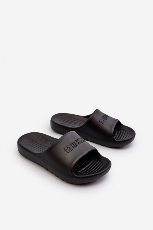 Ľahké papuče Detské Big Star NN374556 čiernej farby