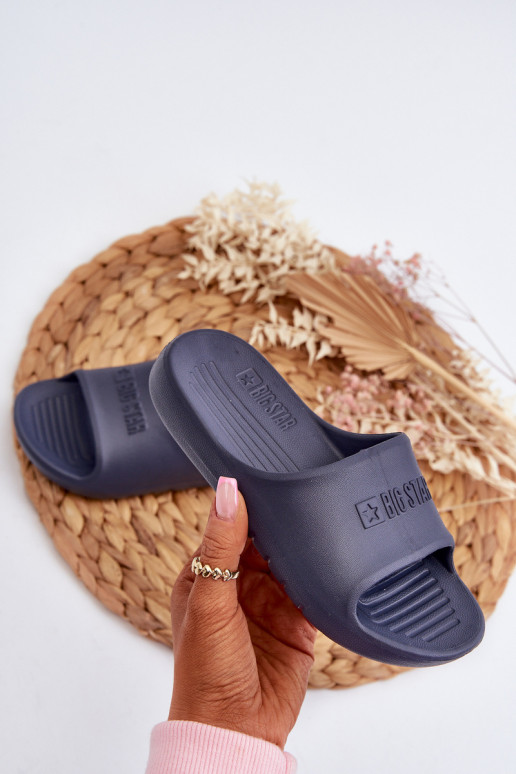 Ľahké papuče Detské Big Star NN374557 tmavomodré