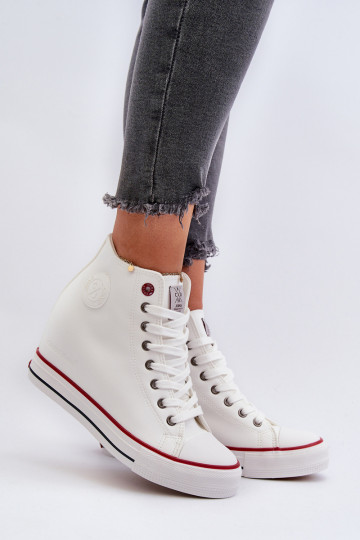 Voľnočasová obuv Cross Jeans NN2R4004 bielej farby