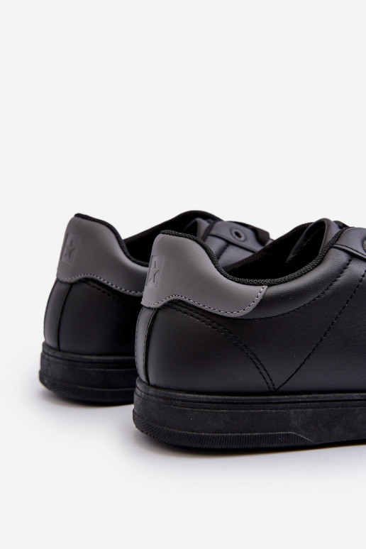 Pánska obuv na voľný čas z eko kože Big Star NN174284 čiernej farby