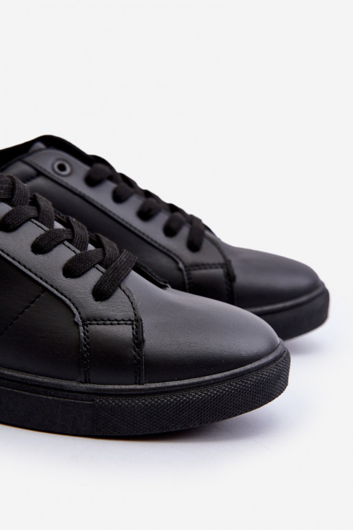 Pánska obuv na voľný čas z eko kože Big Star NN174284 čiernej farby