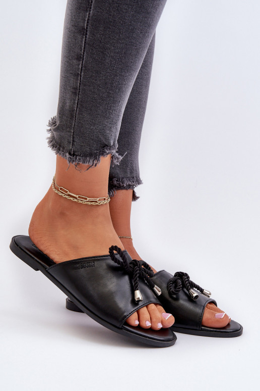 Dámske papuče Eko Big Star NN274066 čierne