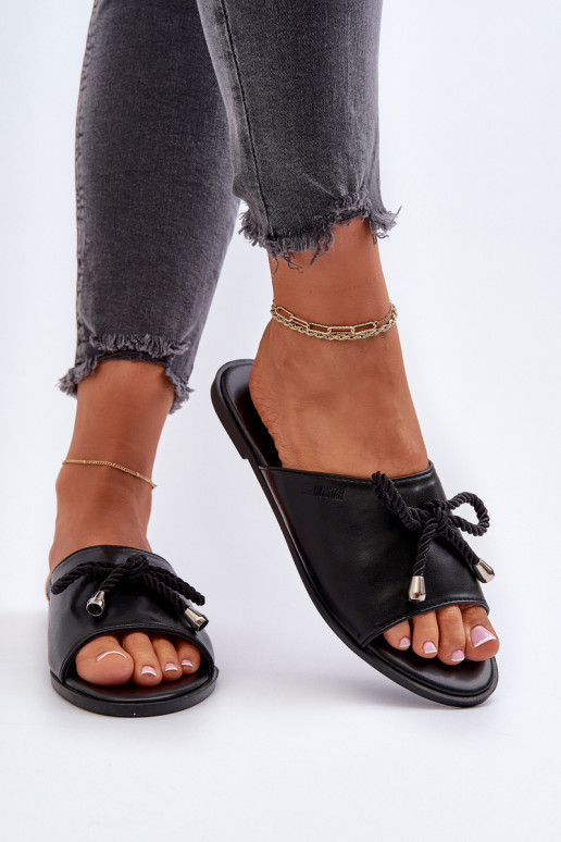 Dámske papuče Eko Big Star NN274066 čierne