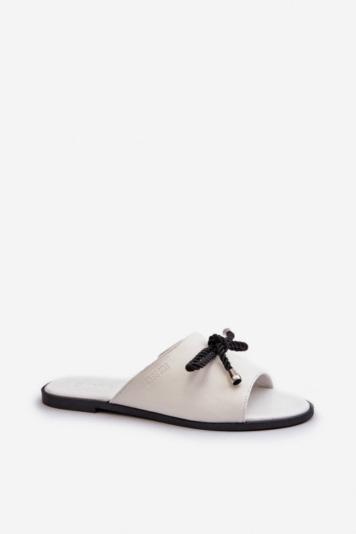 Dámske papuče Eko Big Star NN274067 bielej farby