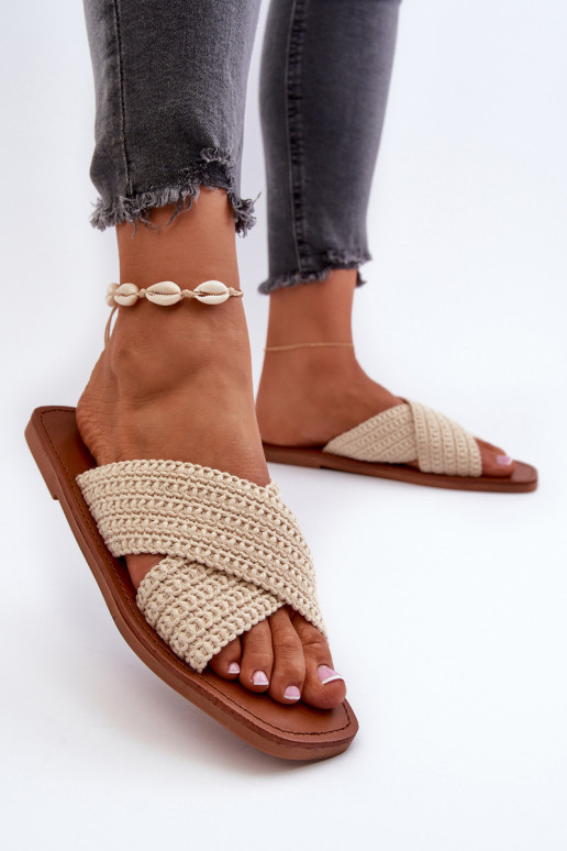 Papuče Big Star NN274078 béžové