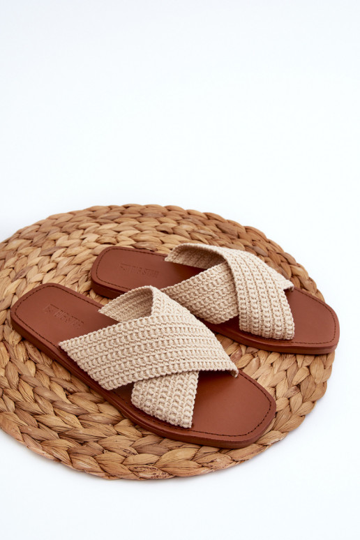 Papuče Big Star NN274078 béžové