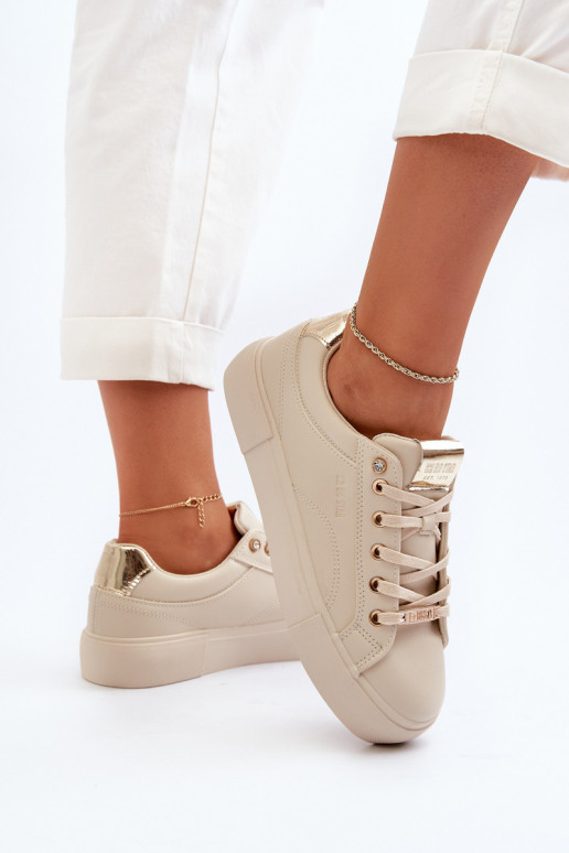 Tenisky model topánky Big Star NN274210 béžovej farby