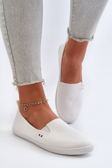 Tenisky na voľný čas Slip-On bielej farby Adrancia