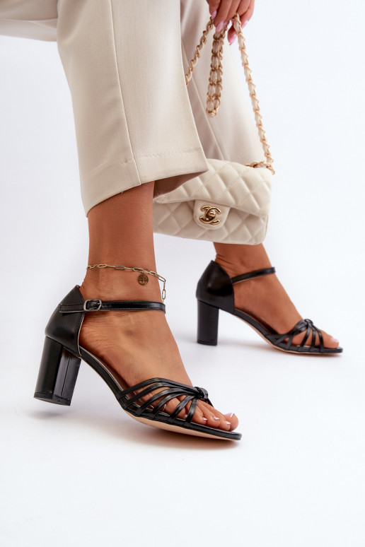 Dámske sandále na podpätku čiernej farby Pyrrette Dámske sandále na podpätku čiernej farby Pyrrette