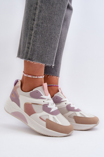 Tenisky model topánok s platformou Fialová farba Lenivia 2