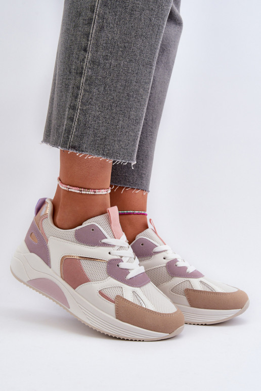 Tenisky model topánok s platformou Fialová farba Lenivia Tenisky model topánok s platformou Fialová farba Lenivia