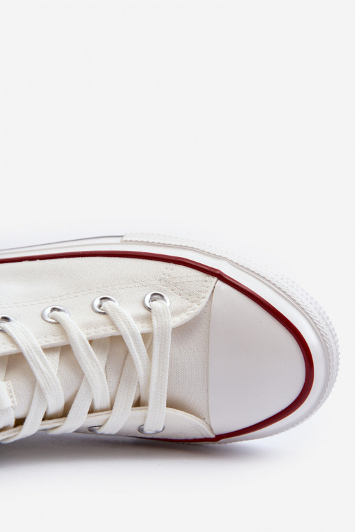 voľnočasová obuv s podrážkou Big Star NN174104 bielej farby