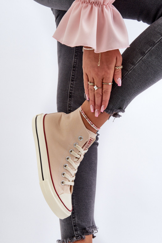 Voľnočasová obuv Big Star NN274278 béžová Voľnočasová obuv Big Star NN274278 béžová