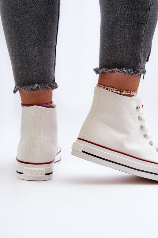 Voľnočasová obuv Big Star NN274276 bielej farby