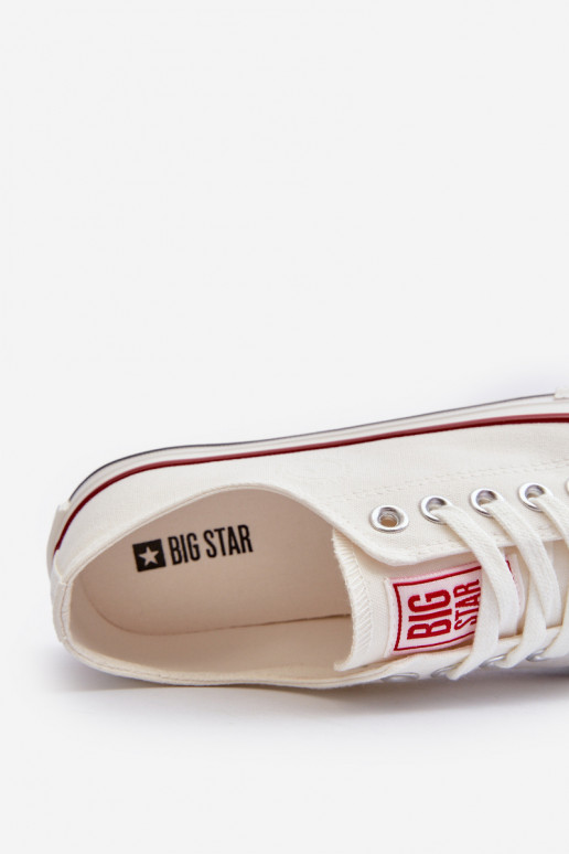 Voľnočasová obuv Big Star NN274274 bielej farby Voľnočasová obuv Big Star NN274274 bielej farby