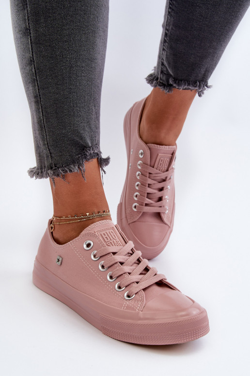 Klasický model Voľnočasové topánky Big Star NN274291 ružovej farby Klasický model Voľnočasové topánky Big Star NN274291 ružovej farby