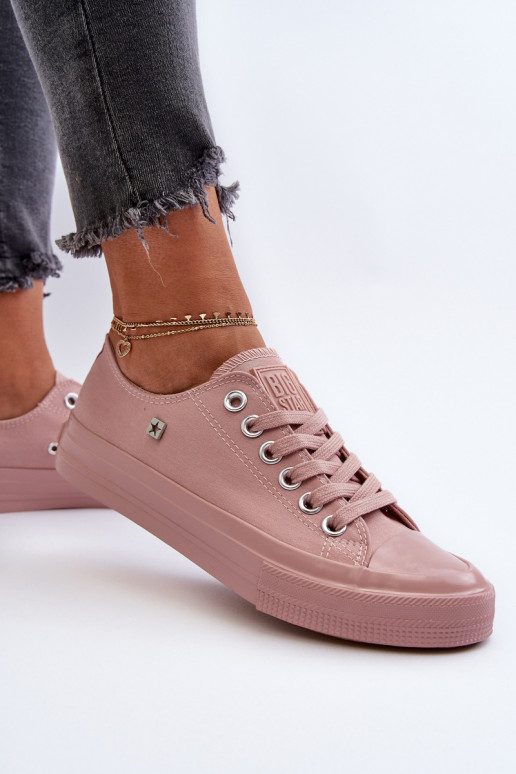Klasický model Voľnočasové topánky Big Star NN274291 ružovej farby Klasický model Voľnočasové topánky Big Star NN274291 ružovej farby