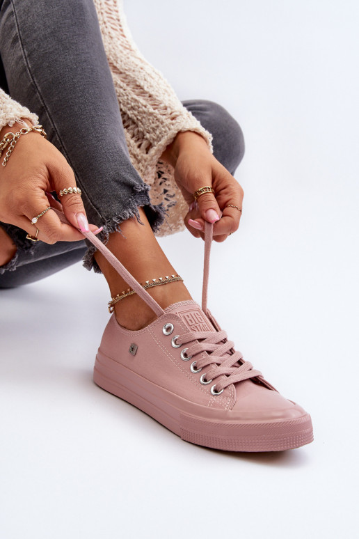 Klasický model Voľnočasové topánky Big Star NN274291 ružovej farby Klasický model Voľnočasové topánky Big Star NN274291 ružovej farby