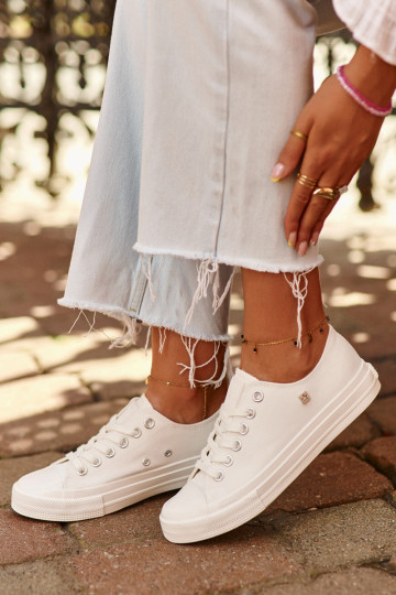 Klasický model Voľnočasové topánky Big Star NN274285 bielej farby