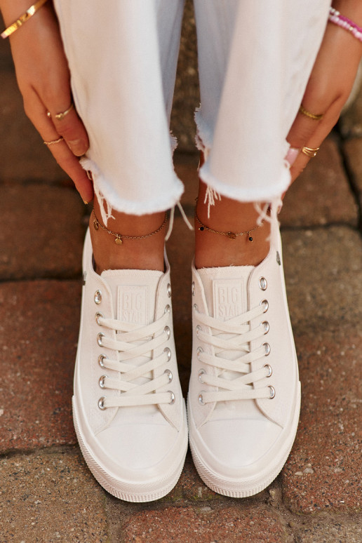 Klasický model Voľnočasové topánky Big Star NN274285 bielej farby