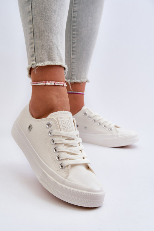 Klasický model Voľnočasové topánky Big Star NN274285 bielej farby