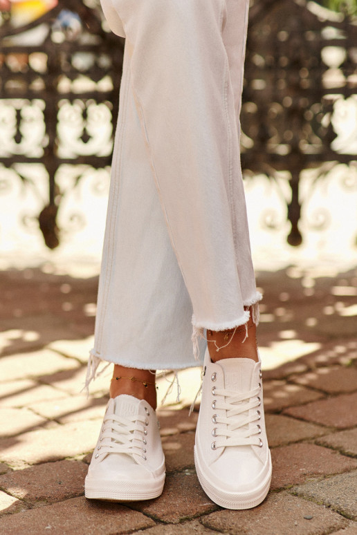 Klasický model Voľnočasové topánky Big Star NN274285 bielej farby