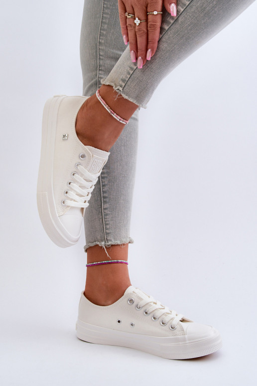 Klasický model Voľnočasové topánky Big Star NN274285 bielej farby