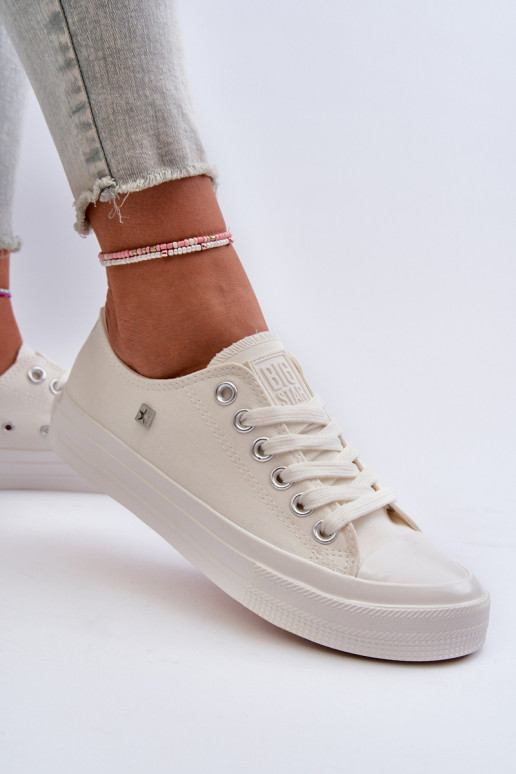 Klasický model Voľnočasové topánky Big Star NN274285 bielej farby