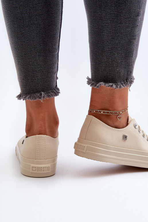 Klasický model Voľnočasová obuv Big Star NN274286 béžová