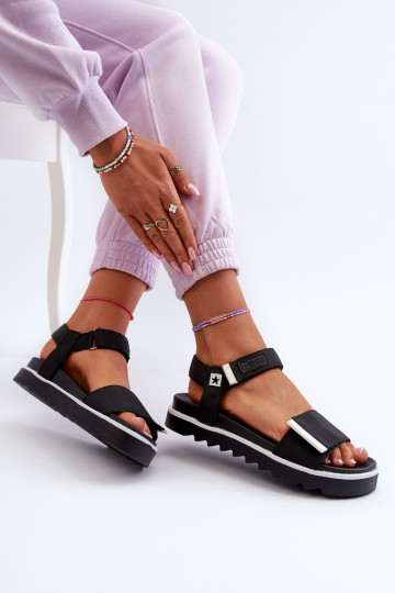 Dámske sandále s platformou Big Star NN274778 čiernej farby 2