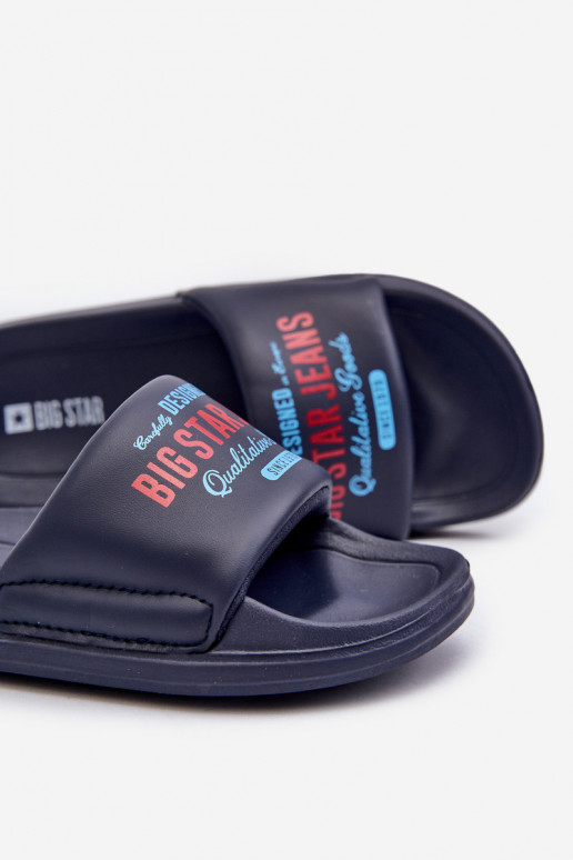 Ľahké papuče Detské papuče Big Star NN374516 tmavomodré Ľahké papuče Detské papuče Big Star NN374516 tmavomodré