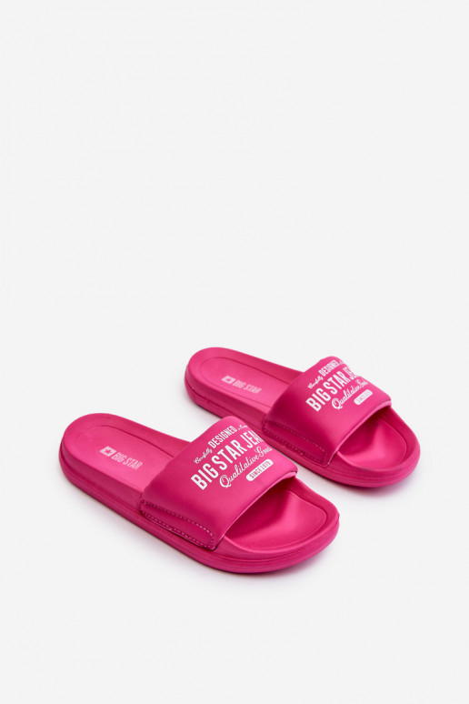 Ľahké papuče Detské papuče Big Star NN374519 ružovej farby Ľahké papuče Detské papuče Big Star NN374519 ružovej farby