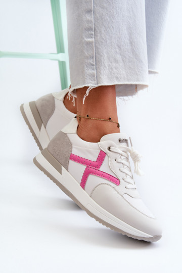 Tenisky model topánky s platformou INBLU IN000362 bielej farby 2