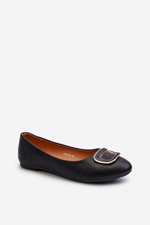 Balerínky s ornamentami Eko black Enicoria Balerínky s ornamentami Eko black Enicoria
