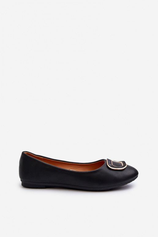 Balerínky s ornamentami Eko black Enicoria Balerínky s ornamentami Eko black Enicoria