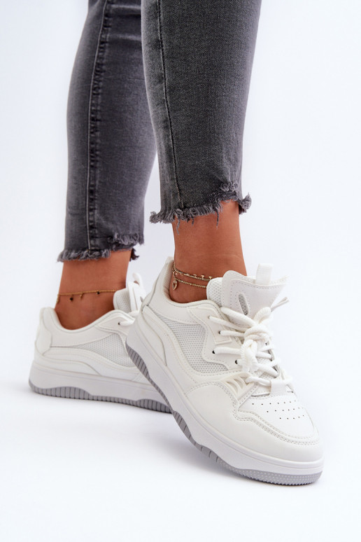 Tenisky model topánok s platformou v bielej farbe Etnaria Tenisky model topánok s platformou v bielej farbe Etnaria
