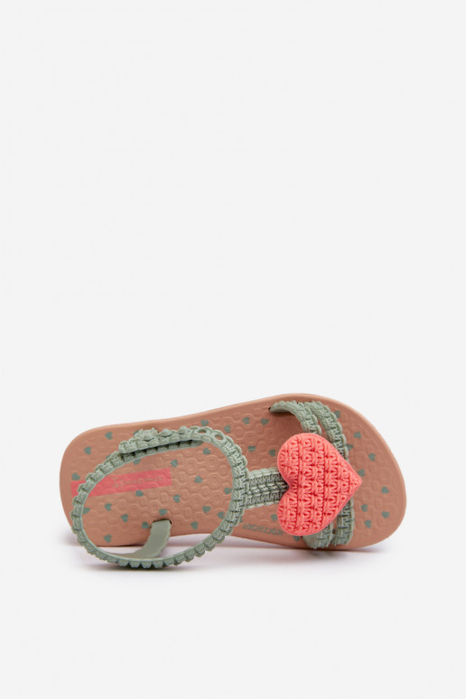 sandále detské so srdiečkami 81997 Ipanema My First Baby zelenej farby sandále detské so srdiečkami 81997 Ipanema My First Baby zelenej farby