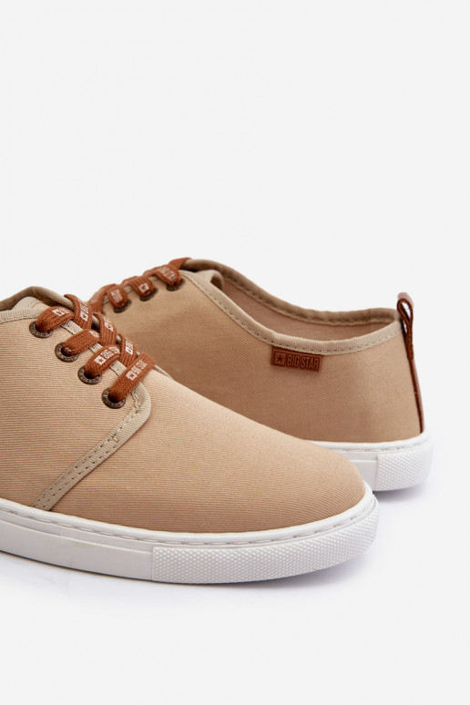 Tenisky Pánska voľnočasová obuv Big Star NN176001 Memory Foam System béžová Tenisky Pánska voľnočasová obuv Big Star NN176001 Memory Foam System béžová