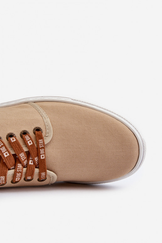 Tenisky Pánska voľnočasová obuv Big Star NN176001 Memory Foam System béžová Tenisky Pánska voľnočasová obuv Big Star NN176001 Memory Foam System béžová