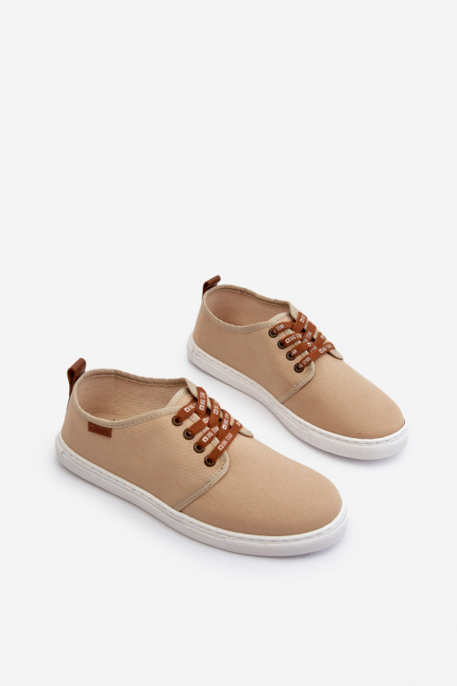 Tenisky Pánska voľnočasová obuv Big Star NN176001 Memory Foam System béžová Tenisky Pánska voľnočasová obuv Big Star NN176001 Memory Foam System béžová