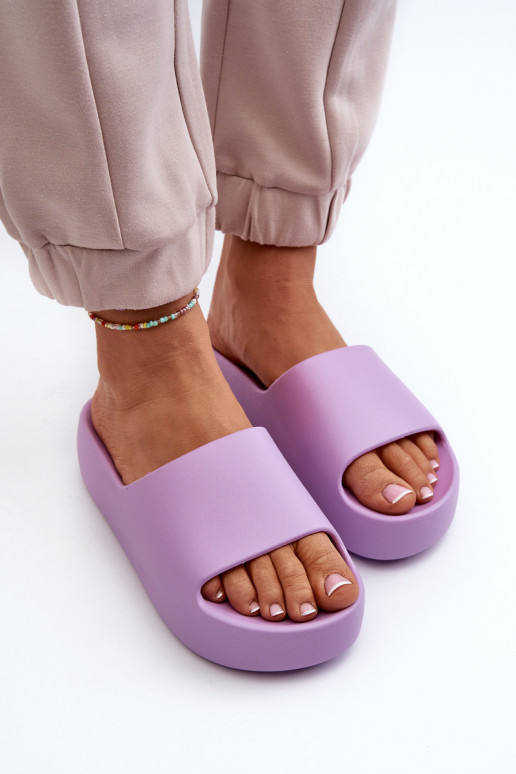 Papuče s masívnou podrážkou Purple Oreithano Papuče s masívnou podrážkou Purple Oreithano