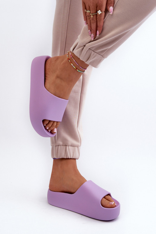 Papuče s masívnou podrážkou Purple Oreithano Papuče s masívnou podrážkou Purple Oreithano