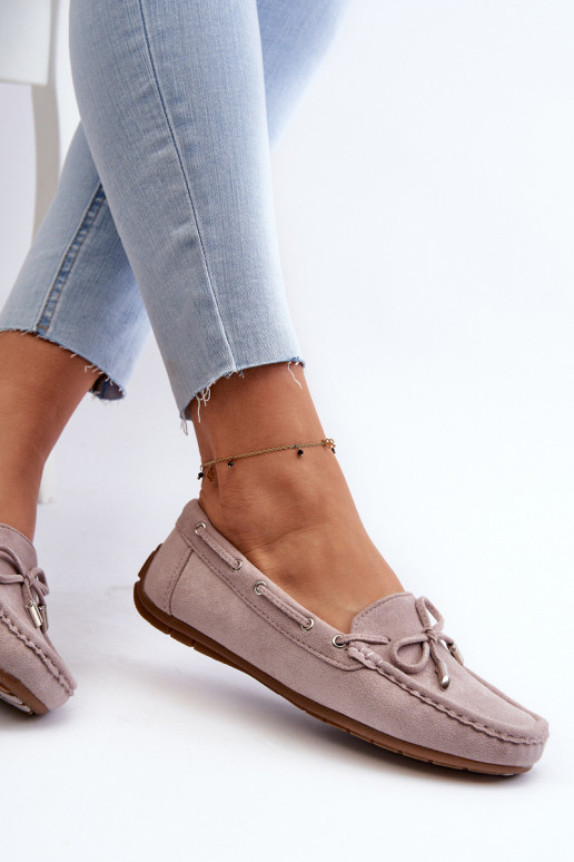 Elegantné semišové mokasíny Purple Si Passione Elegantné semišové mokasíny Purple Si Passione