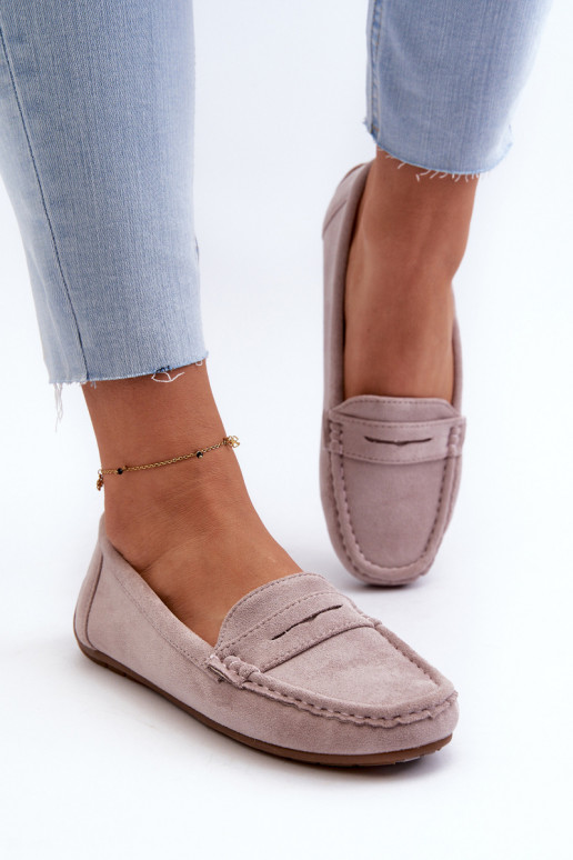 Elegantné semišové mokasíny Purple Lenvie Elegantné semišové mokasíny Purple Lenvie