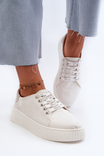 Voľnočasová obuv MEMORY FOAM SYSTEM BIG STAR NN276001 bielej farby