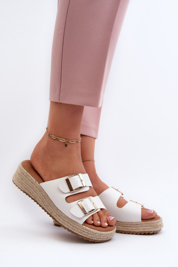 Dámske papuče Eko bielej farby Zaloemi