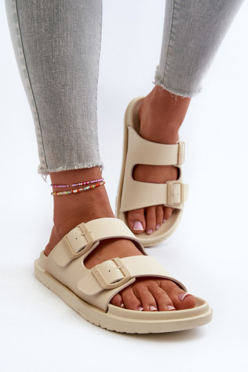 Ľahké papuče s prackami Big Star NN274A752 béžové